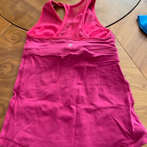 Pink Lululemon workout top - Picture 2 of 2